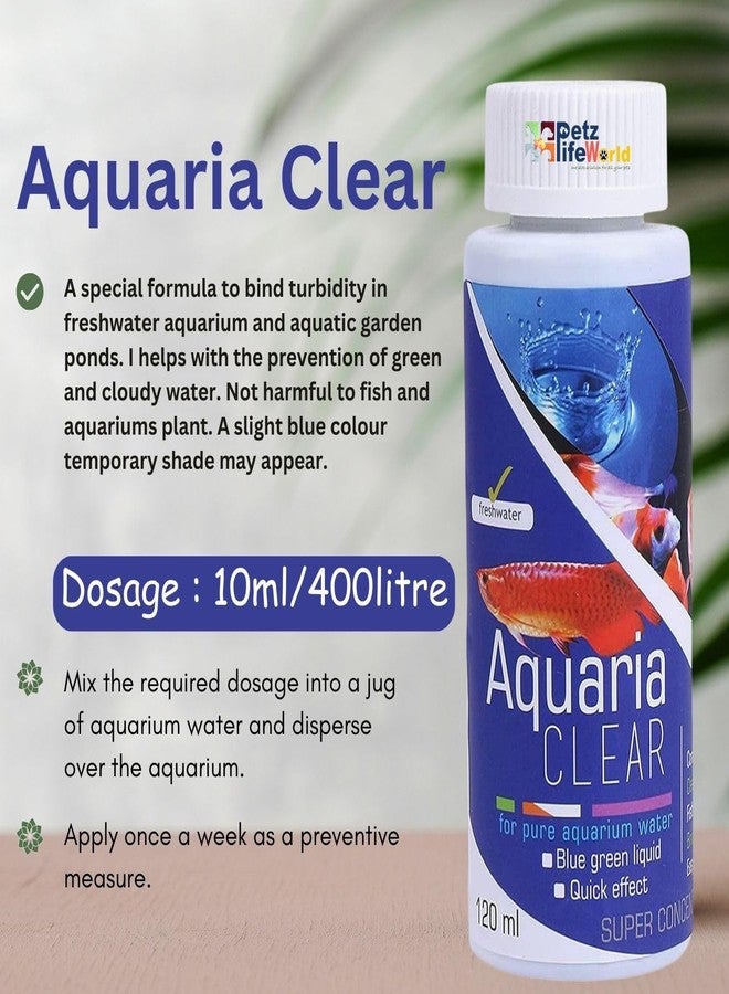VAYINATO Aquatic Remedies (Pack of 2) Aquarium Water Conditioner Combo (Aquaria Clear-120ml & Microlife-100ml) for Pure Aquarium Water - Image 2